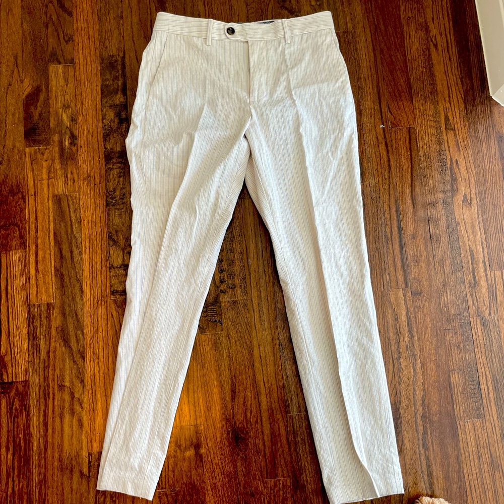 Bonobos pinstripe cotton slacks